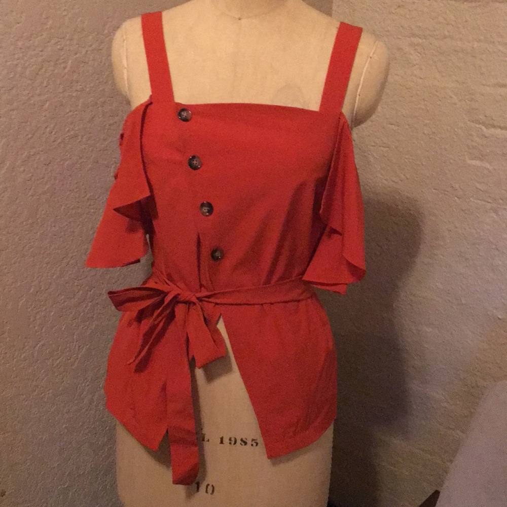 Orange blouse